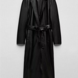 Zara faux leather coat NEW
